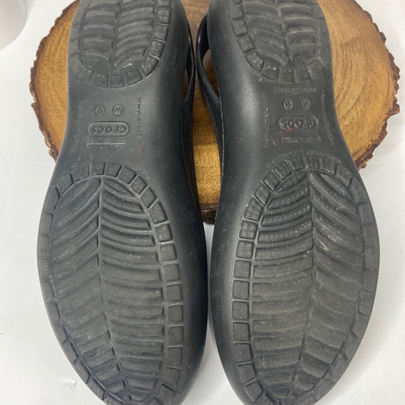 Women's Crocs Kadee Black Ballet Flats Shoes Comfort Slip Ons Size 9 - Picture 6 of 7